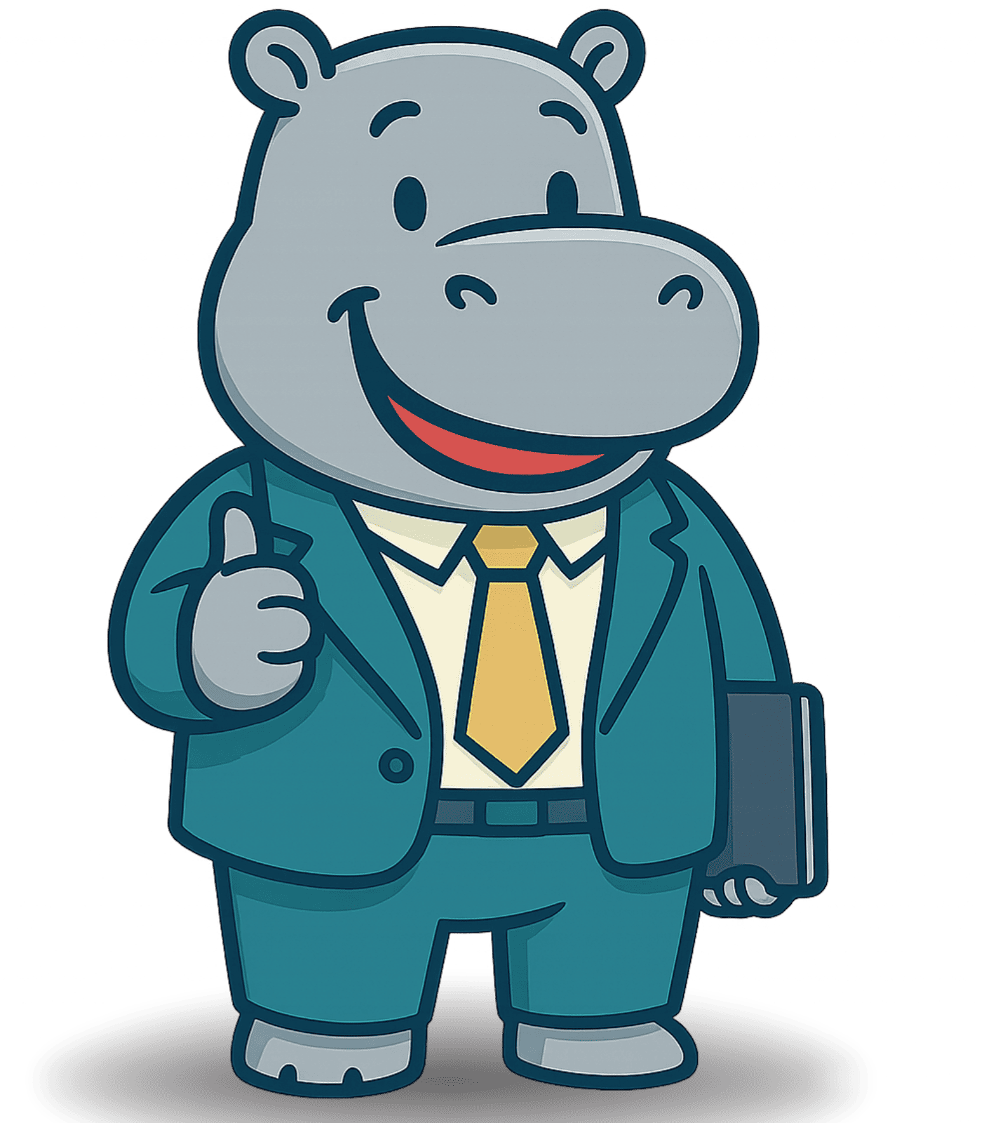 Hipopótamo asesor de hipotecas